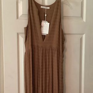 Christy Dawn Brown Midi Dress
